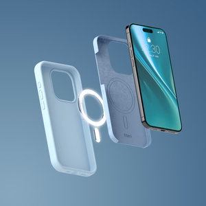 Etteri Silikona mag futrālis iPhone 15 6,1" gaiši zils