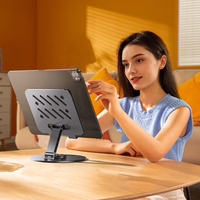 Wozinsky WRS-DSY84SS 360° rotējošs alumīnija planšetdatora statīvs - pelēks