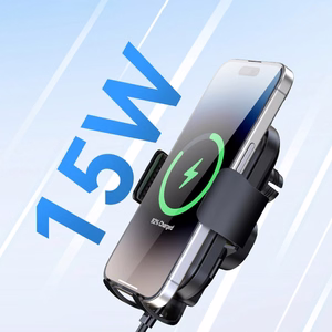 Wozinsky WUMID Car Dashboard Phone Holder with 15W Inductive Charger - Black