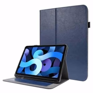 Maciņš Folding Ādas Samsung X210/X215/X216 Tab A9 Plus 11.0 tumši zils