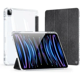 DUX DUCIS planšetdatora maciņš (m) UNID saliekams ar zīmuli uzglabāšanas vietu iPad Pro 13 (2024) melns