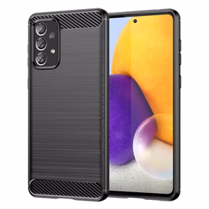 Carbon Case Flexible TPU cover for Samsung Galaxy A73 black