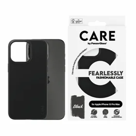 CARE by PanzerGlass stilīgs viedtālruņa apvalks iPhone 15 Pro Max - melns
