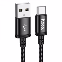 Kabelis USB-A uz USB-C Hoco 3A 3 m X91 melns
