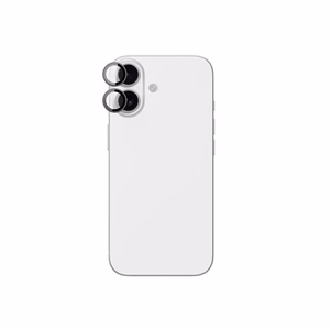 AmazingThing Lēcas Stikls iPhone 17 ar Melnu Alumīnija Rāmi