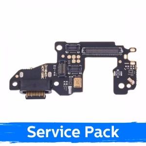 Charging Port Saderīgs ar Huawei P30 Ar Flex / Plata 100% Original (Service Pack)