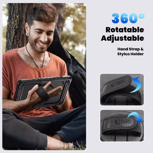 Tech-Protect Solid macins priekš Samsung Galaxy Tab A9+ / A11+ Plus 11.0 X210 / X215 / X216 / X230 / X235 / X236 - Melns