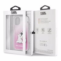 Karl Lagerfeld Choupette Fun viedtālruņa apvalks iPhone 11 Pro - rozā
