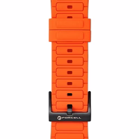 FORCELL F-DESIGN FA06 silikona siksniņa APPLE pulkstenim 38 / 40 / 41 mm oranža