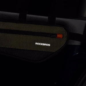 Rockbros 30120079001 velosipēda rāmja soma 1.7 l - zaļa un melna