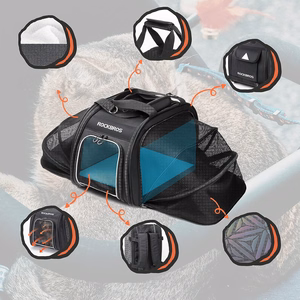 Rockbros 30140028001 transporta velosipēda soma kaķiem un suņiem - melna
