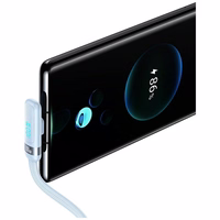 Kabelis USAMS US-SJ653 PD 100W USB-C/USB-C 1.2m zils