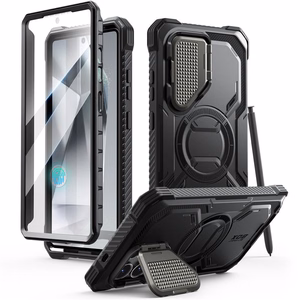 Supcase IBLSN Armorbox Magnētiskais viedtālruņa apvalks Samsung Galaxy S25 Ultra - melns
