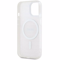 DKNY IML Mono un svītras Magnētiskais viedtālruņa apvalks iPhone 15 / 14 / 13 - rozā
