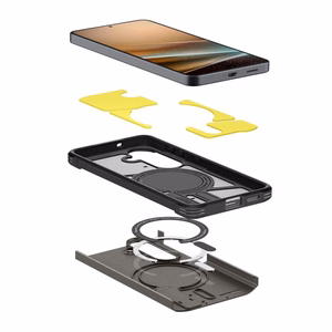 SPIGEN futrālis TOUGH ARMOR saderīgs ar MagSafe priekš SAMSUNG S26 gunmetal