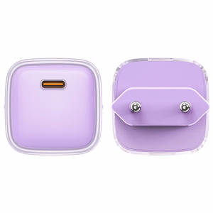 Acefast A53 PD 30W GaN USB-C lādētājs ar ekrānu - violets