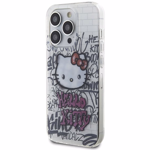 Hello Kitty IML Kitty On Bricks Graffiti viedtālruņa apvalks iPhone 14 Pro Max - balts