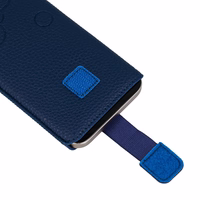 WONDER Deko viedtālruņa apvalks (izmērs XL) Iphone 15/15 Pro/Iphone 16/16 Pro/Samsung S24/S24 Plus/S25/S25 Plus/A53/A55 5G tumši zils