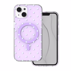 Bubble Dots Mag maciņš, paredzēts iPhone 13 / 14 6,1", violets