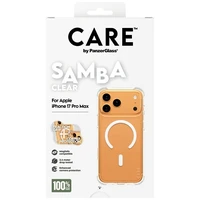 CARE by PanzerGlass Modes Samba apvalks ar baltu Magnētisko iPhone 17 Pro Max - Caurspīdīgs