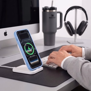 Tech-Protect BasicMag MagSafe maciņš, paredzēts iPhone 17 Pro / 18 Pro, matēti gaiši zils