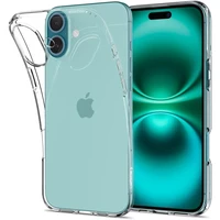 Spigen Liquid Crystal viedtālruņa apvalks iPhone 16 Plus – caurspīdīgs