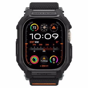 Spigen Lite Fit Pro чехол с ремешком для Apple Watch Ultra 1 / 2 (49mm) - матовый чёрный