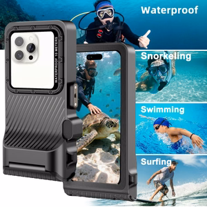 Tech-Protect IPX8 Pro Waterproof Phone Maciņš - pelēks and melns