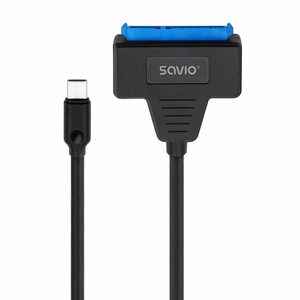 SAVIO AK-69 adapteris USB-C 3.1 Gen 1 (V) – SATA (F) 2,5″ diskdziņiem