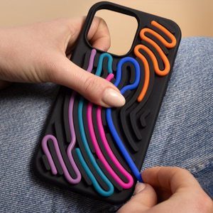 DIY Snake maciņš paredzēts iPhone 14 6,1" melns