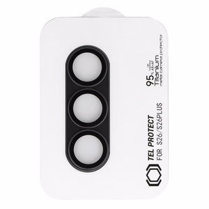 Rūdīts stikls Tel Protect 95% AR+AF Full Metal Camera Protector uz kameras priekš Samsung Galaxy S26/S26 Plus melns (kameras sala)