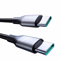 Joyroom S-A28 Flash sērijas 60W USB-C - USB-C kabelis 1 m - melns