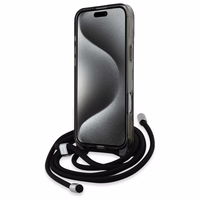 Karl Lagerfeld IML pār plecu monogrammas Karl un Choupette galvas MagSafe viedtālruņa apvalks iPhone 16 Pro - melns