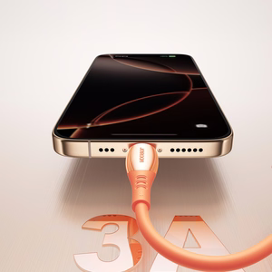 Joyroom S-A59 Vibrant Series 3A USB-A - Lightning kabelis 1.2m - oranžs