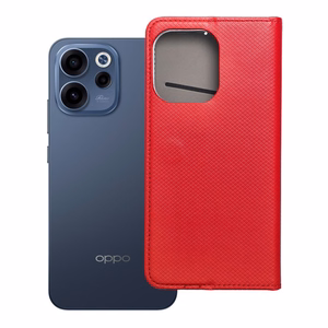 Atverams Smart Case Book maciņš Oppo Reno 15, sarkans