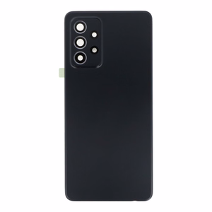 Aizmugurējais vāciņš Samsung A525 / A526 / A528 A52 4G / A52 5G / A52S 5G juodas (su kameros stikliuku) OEM