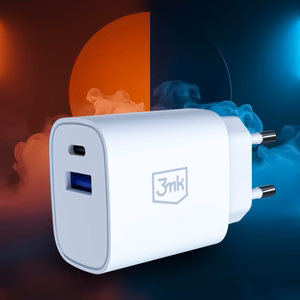 3mk FlowPower 25W 1A1C PD QC4+ sienas lādētājs - balts