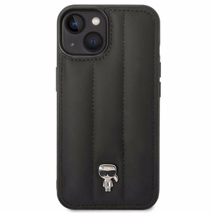 Чехол Karl Lagerfeld Puffy Ikonik Pin для iPhone 14 / 15 / 13 чёрный