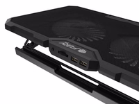 FURY GUNBAI G3 Laptop Cooling Pad 14.1–17.3" with 2 Fans, RGB Lighting, 2× USB