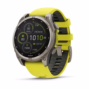 Viedpulkstenis Garmin Fenix 8 Sapphire Solar dzeltens