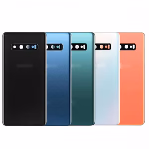 Aizmugurējais vāciņš saderīgs ar Samsung G973 S10 / Prism Black / (ar kameras lēcu) HQ