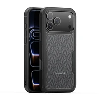 Korpuss Dux Ducis Apple iPhone 17 Pro melns (Trīsstūra raksts)