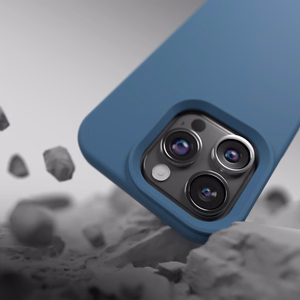 Etteri silikona viedtālruņa apvalks iPhone 12 / 12 Pro 6,1" - tumši zilais