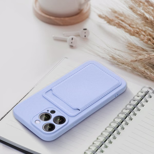 Karteņu viedtālruņa apvalks IPHONE 15 Pro violets