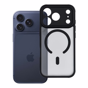 Full Matte Mag Cover maciņš modelim iPhone 17 Pro / 18 Pro, saderīgs ar MagSafe – melns