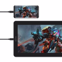 HUION Kamvas 13 grafiskais planšetdators Violets 5080 lpi 293,76 x 165,24 mm USB