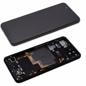 LCD ekrāns Google Pixel 3 ar skārienjūtīgo ekrānu un rāmi melns oriģināls (lietots C klase)