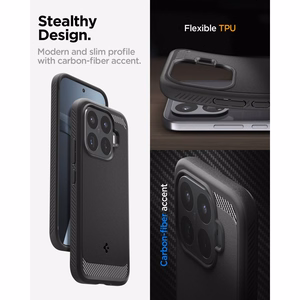 Spigen Rugged Armor maciņš Xiaomi 17T, matēti melns