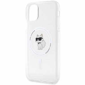 Karl Lagerfeld IML Choupette MagSafe apvalks iPhone 11 / Xr - caurspīdīgs