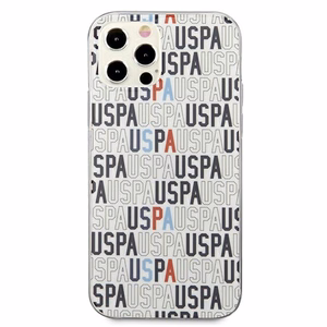 US Polo USHCP12MPCUSPA6 Logo Mania Collection vāciņš ierīcei iPhone 12 / 12 Pro 6.1", balts